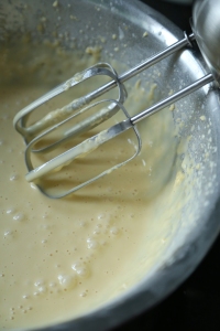 Perfect bubbles forming in batter